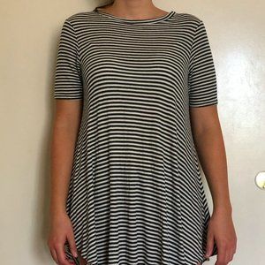 Striped Casual Mini-dress